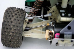1991 Detroit Worlds RC10 - Rear Left A-arm Wheel Tire Axle